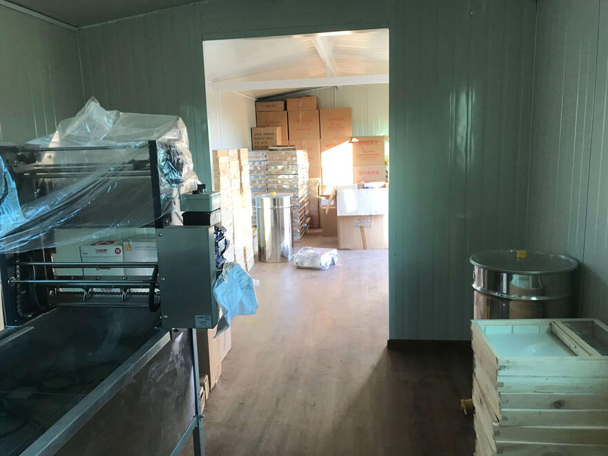 More new machines being set up.